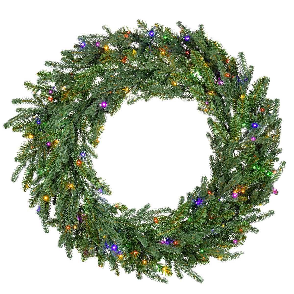 Natural Cut "Hallmark" Fir Wreath 36" 300 LED Lights