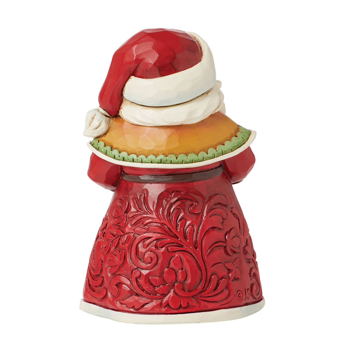 Jim Shore Santa With Cardinal Mini Figurine, 3.5"