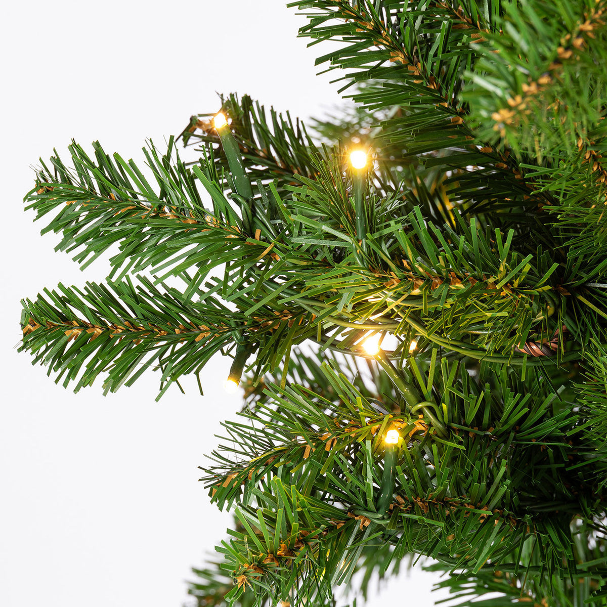 3 ft Pre-Lit Alpine Christmas Tree with 50 Color-Changing LED Lights and 119 Tips