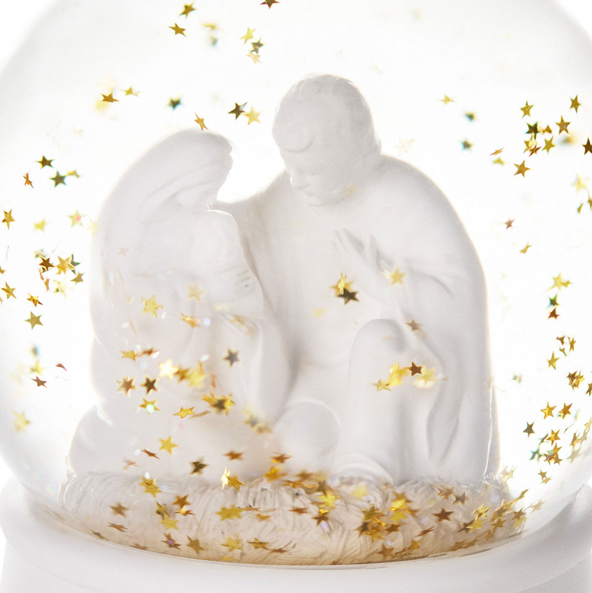 Holy Family Snow Globe With Music