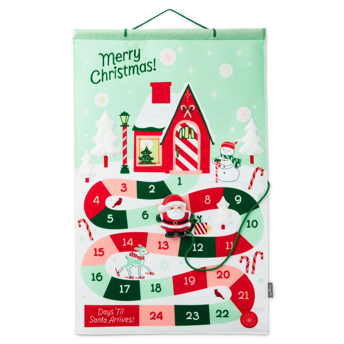 Santa Countdown Calendar With Light and Sound