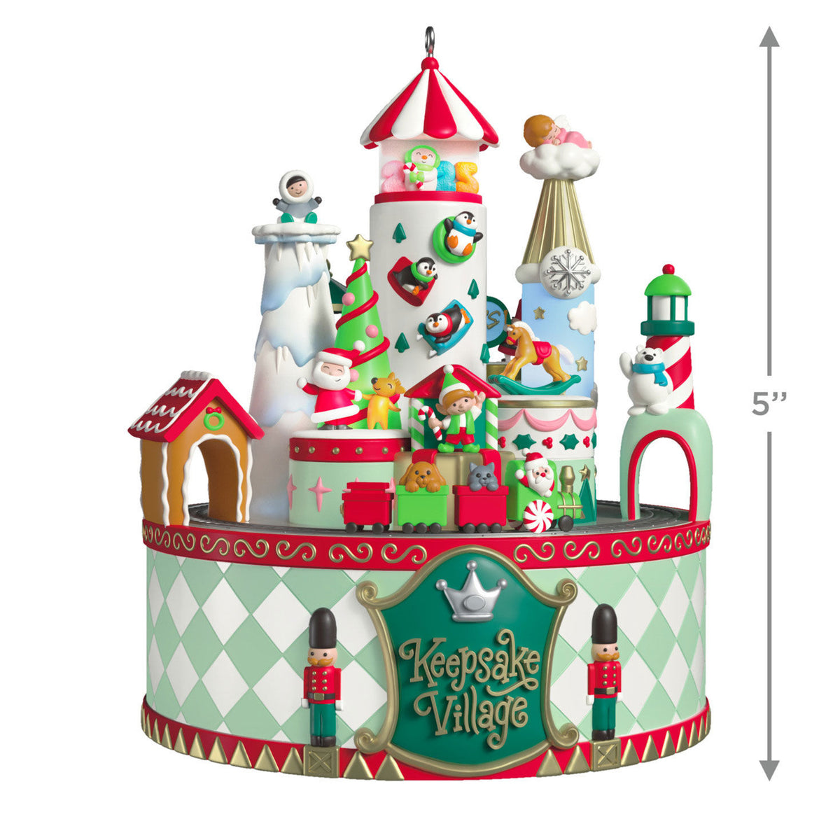 Keepsake Village Musical Ornament With Light and Motion
