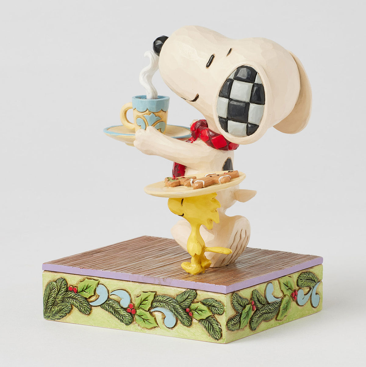 Jim Shore Peanuts Snoopy and Woodstock Cookies for Santa Figurine, 5"