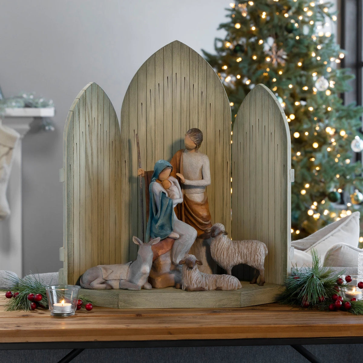 The Christmas Story Complete Large-scale 6-piece Nativity Set