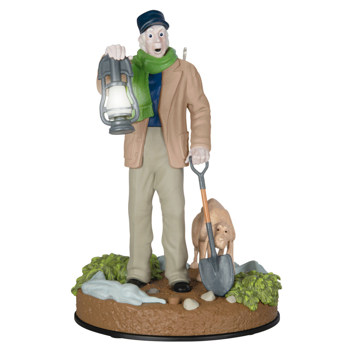 Disney The Haunted Mansion Collection The Caretaker and His Dog Ornament With Light and Sound