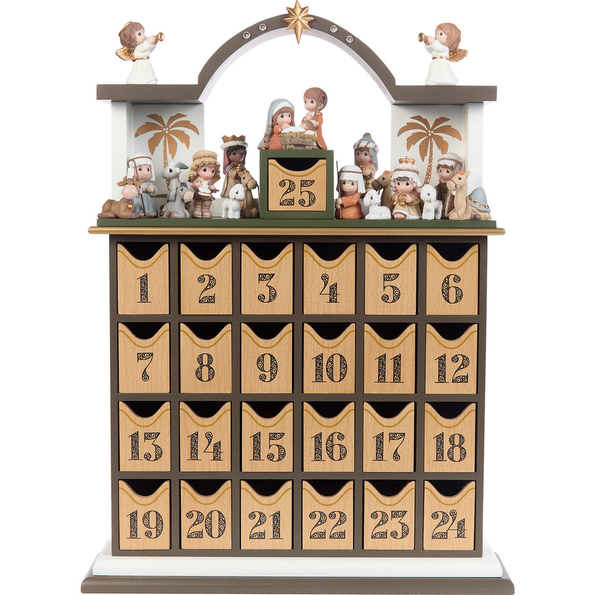 Precious Moments Nativity Advent Calendar With Mini Figurines and Storybook