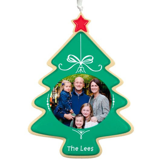 Sweet Memories Sugar Cookie Tree Personalized Ornament, Custom Oval Photo and Text