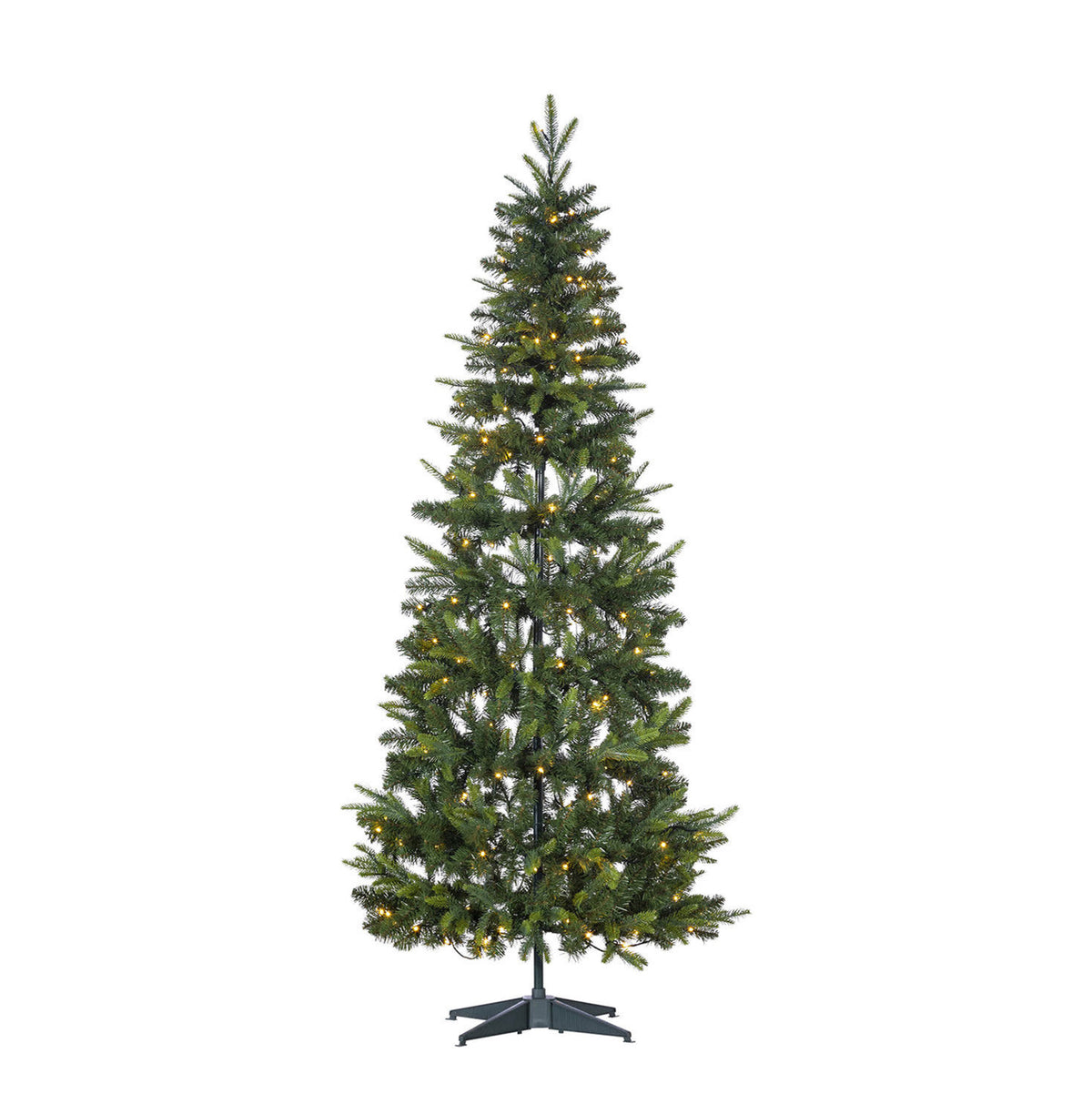 6 ft Pop-Up Pre-Lit Natural Cut Northeastern Fir Christmas Tree with 200 Warm White LED Lights