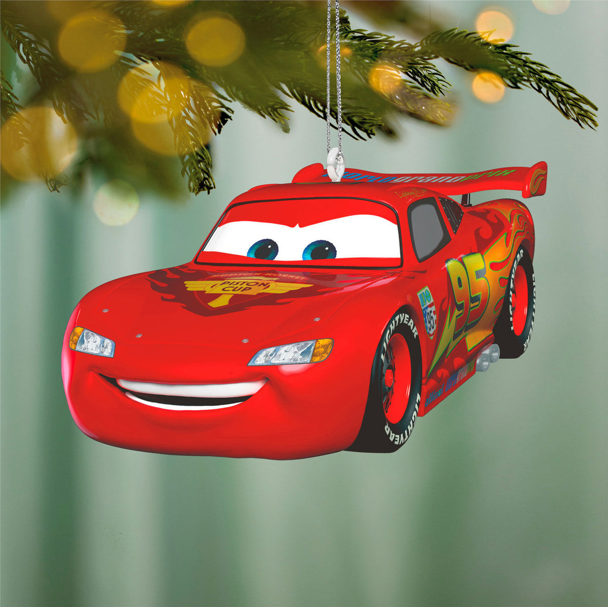 Disney/Pixar Cars 2 15th Anniversary Lightning McQueen Metal Ornament