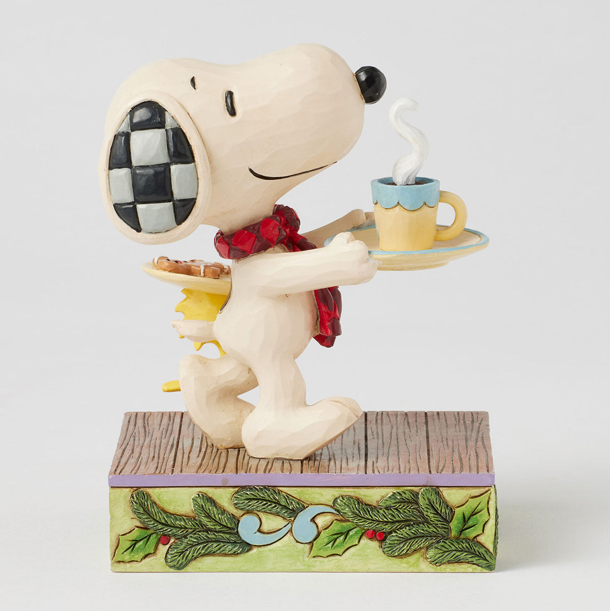Jim Shore Peanuts Snoopy and Woodstock Cookies for Santa Figurine, 5"