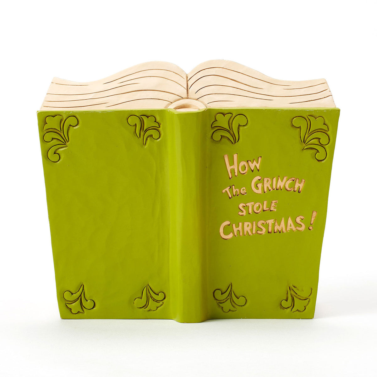Jim Shore Grinch and Friends Light-Up Storybook Figurine, 6.2"