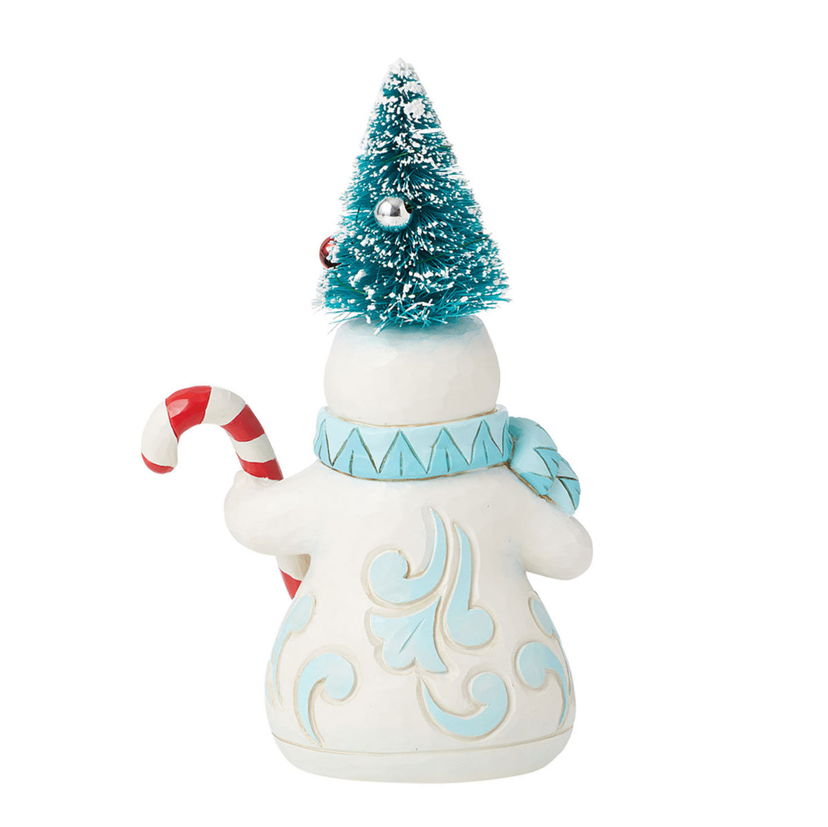 Jim Shore Snowman With Mini Tree Hat Figurine, 5.7"