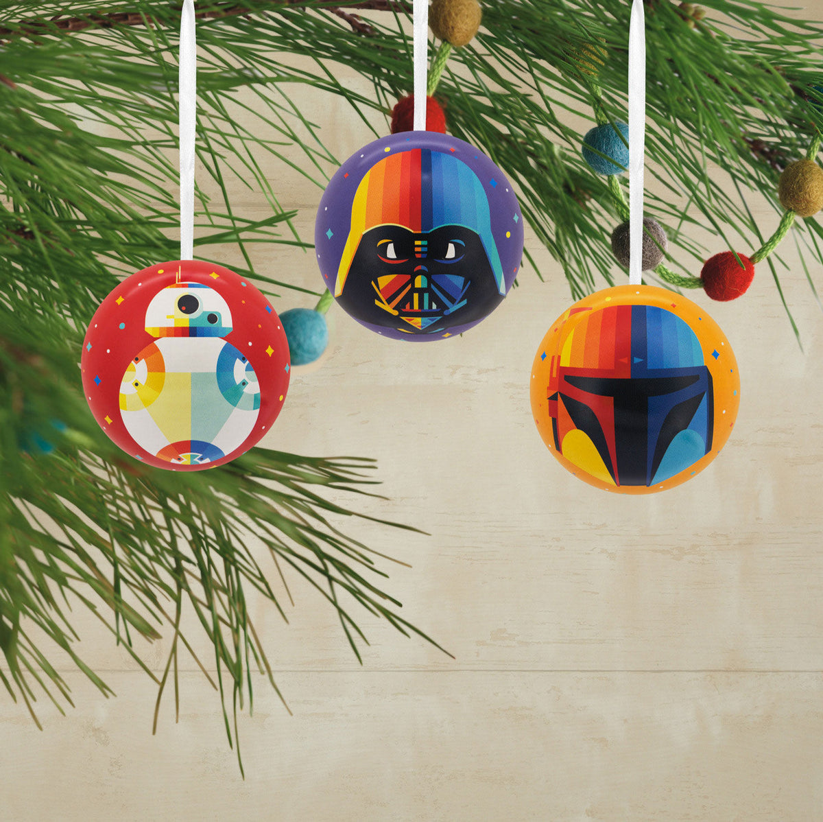 Star Wars™ Tin Ball Hallmark Ornaments, Set of 12