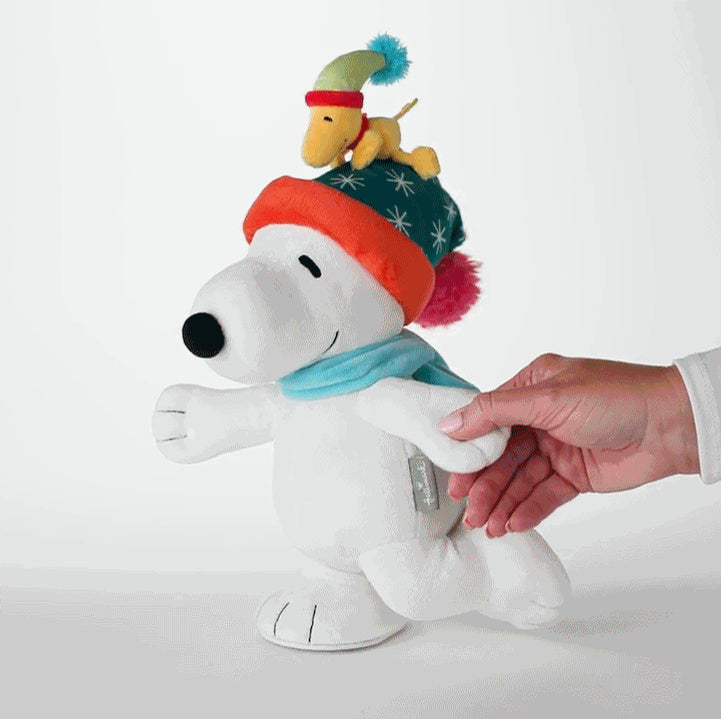 Peanuts® Snoopy Ice Skating Plush With Sound and Motion, 12"