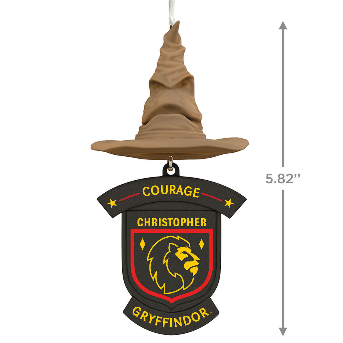 Harry Potter™ Sorting Hat House Trait Personalized Text Ornament, Gryffindor™