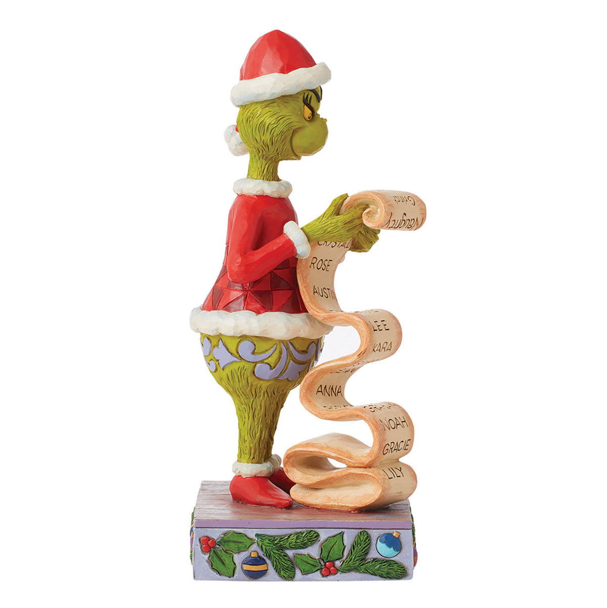 Jim Shore Dr. Seuss Grinch Naughty and Nice List Figurine, 8.7"