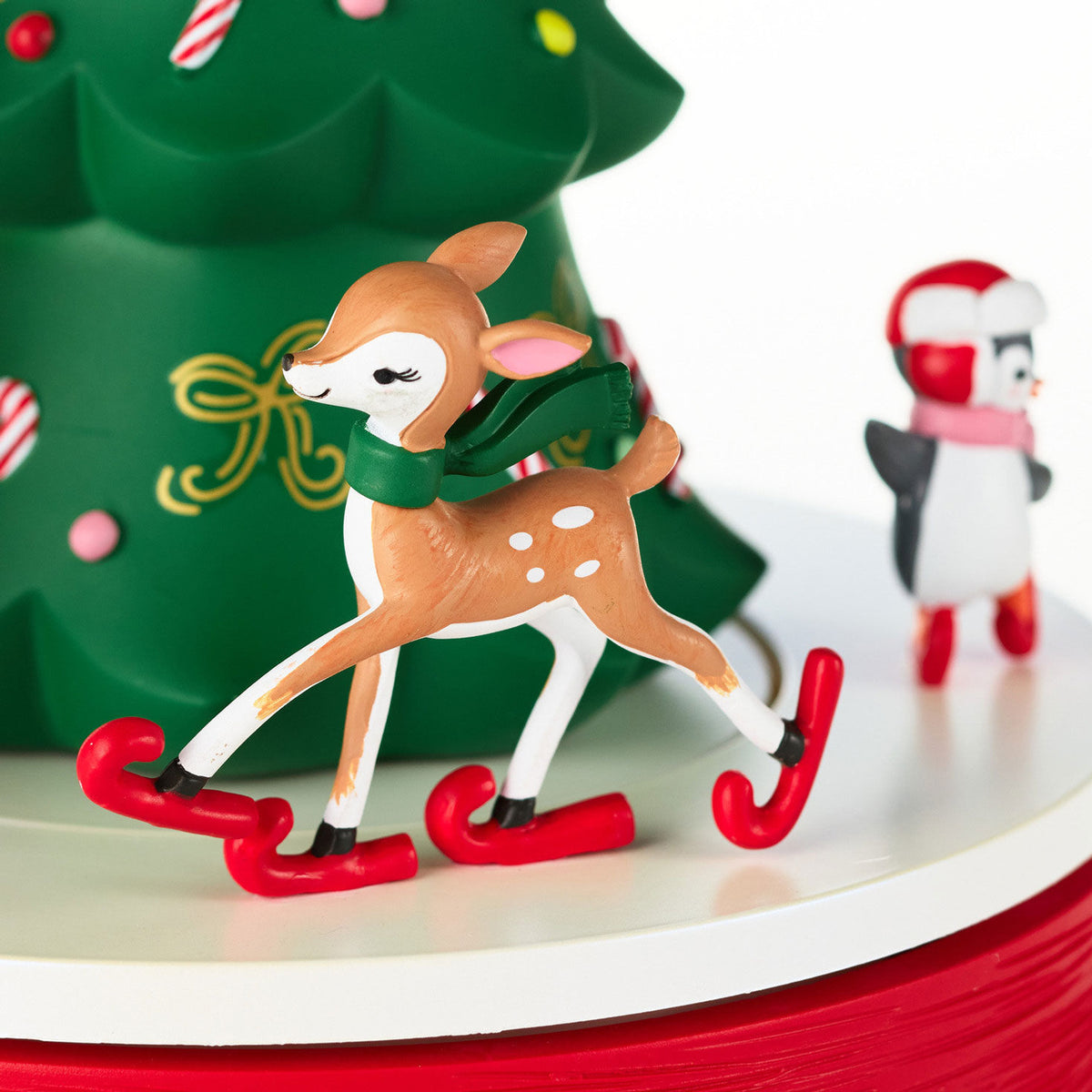 Skating Around the Tree Musical Tabletop Decoration With Motion, 9"