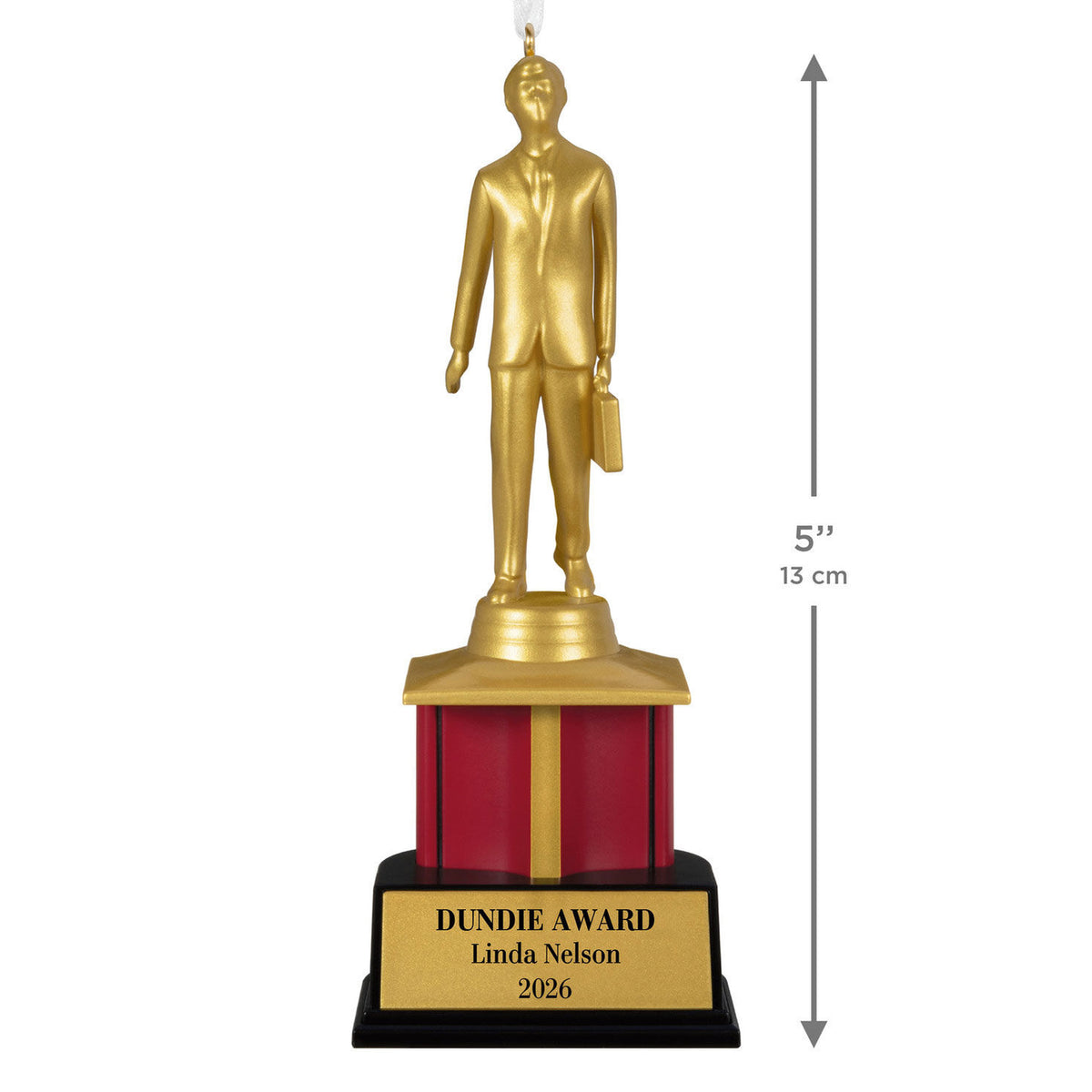 The Office Dundie Award Personalized Ornament, Custom Text