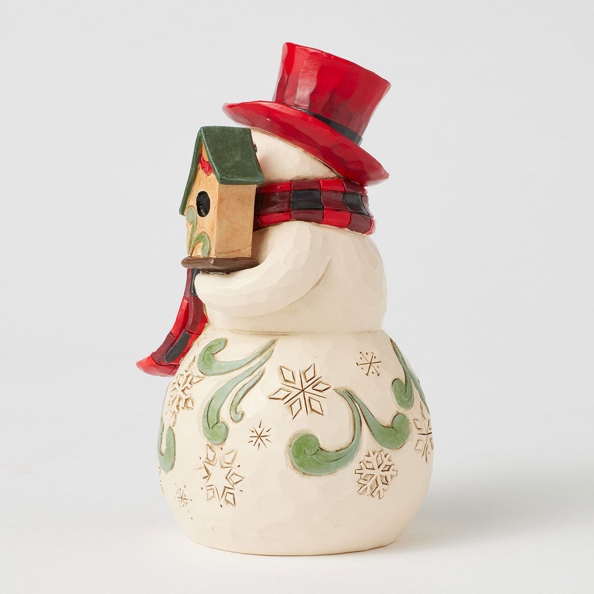 Jim Shore Heartwood Creek Snowman and Cardinal Figurine, 6.25"