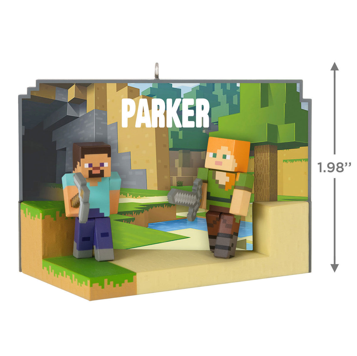 Minecraft My World Personalized Ornament, Custom Text