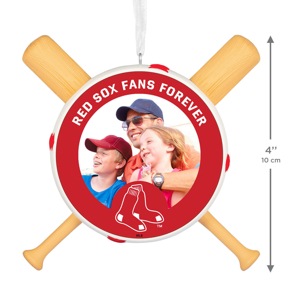 MLB Boston Red Sox™ Baseball Personalized Ornament, Custom Photo and Text