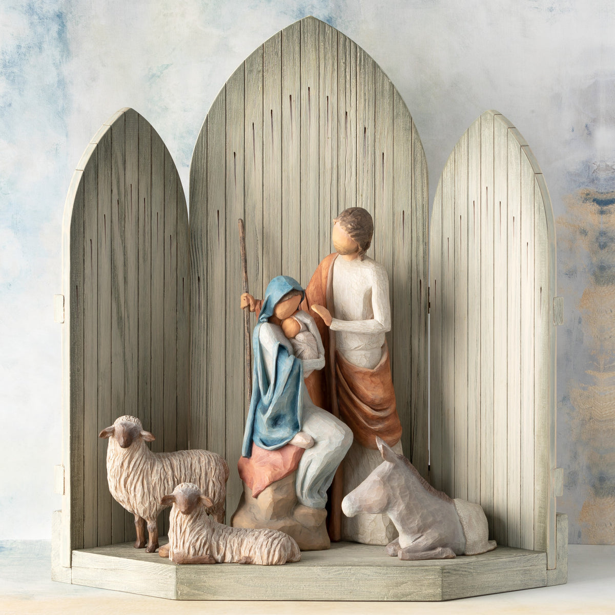 The Christmas Story Complete Large-scale 6-piece Nativity Set